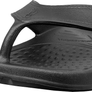 NuuSol Cascade Flip Flop Eclipse Black Front Made In USA Flip Flops