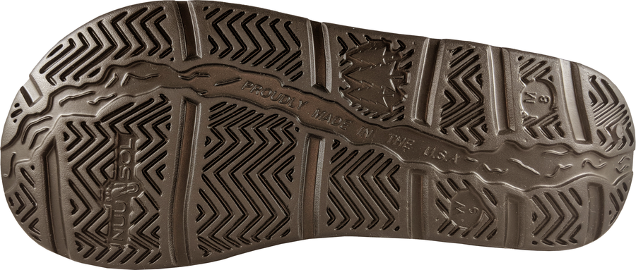 NuuSol Cascade Flip Flop Smoked Bronze Sole Made In USA Flip Flops