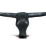 R-WT BK: Roping Longhorn Head With Bale Spikes